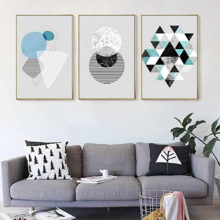 Geometric Art - Canvas Wall Art Painting