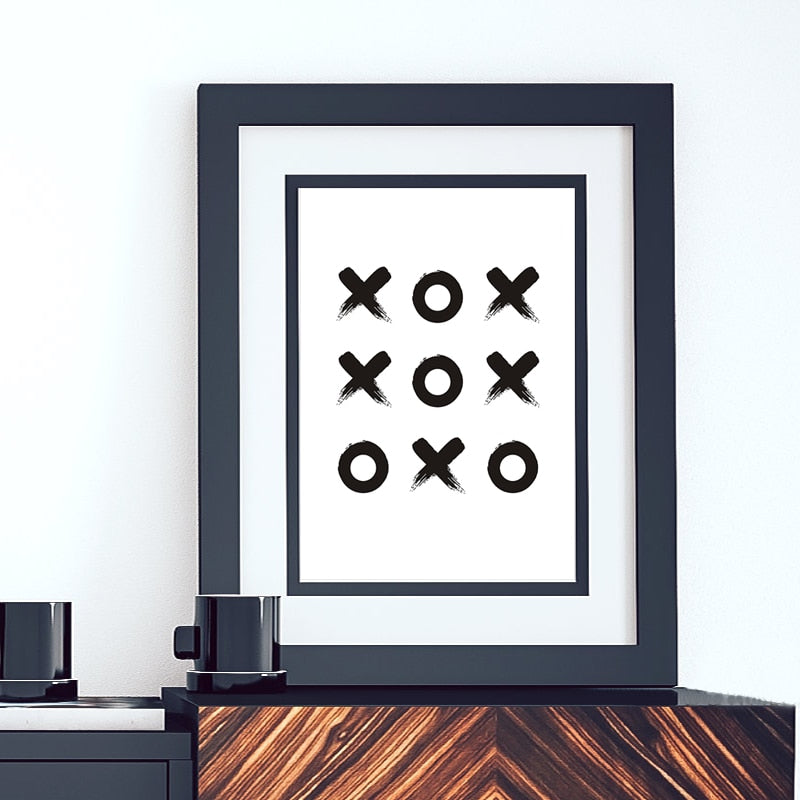 Tic Tac Toe - Canvas Wall Art Painting