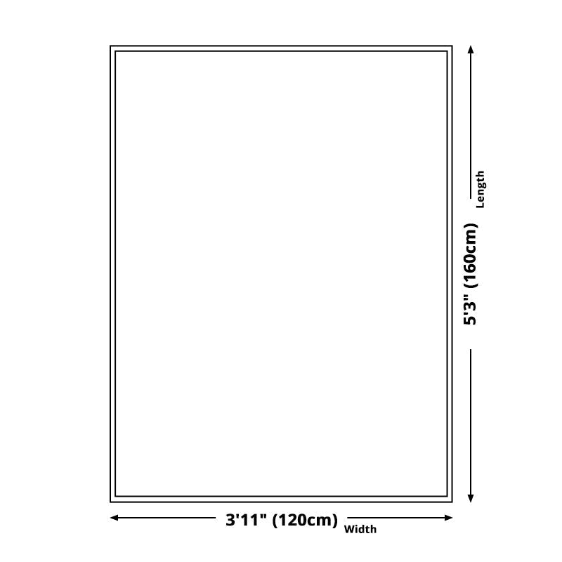 White Bedroom Rug Modern Polka Dot Pattern Hexagon Pattern Rug Polyester Non-Slip Back Rug