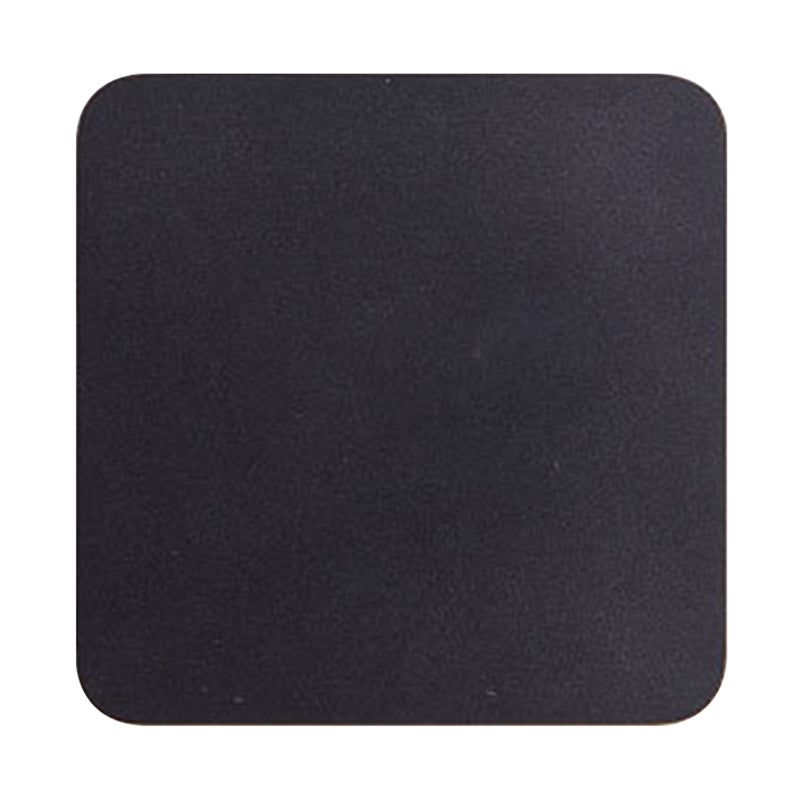 Round/Square Flush Mount Wall Lamp Minimalist Aluminum Hallway LED Sconce Light in Black