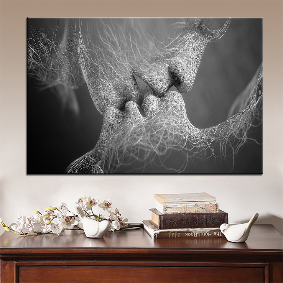 Lines Of Lovers - Canvas Wall Art Painting