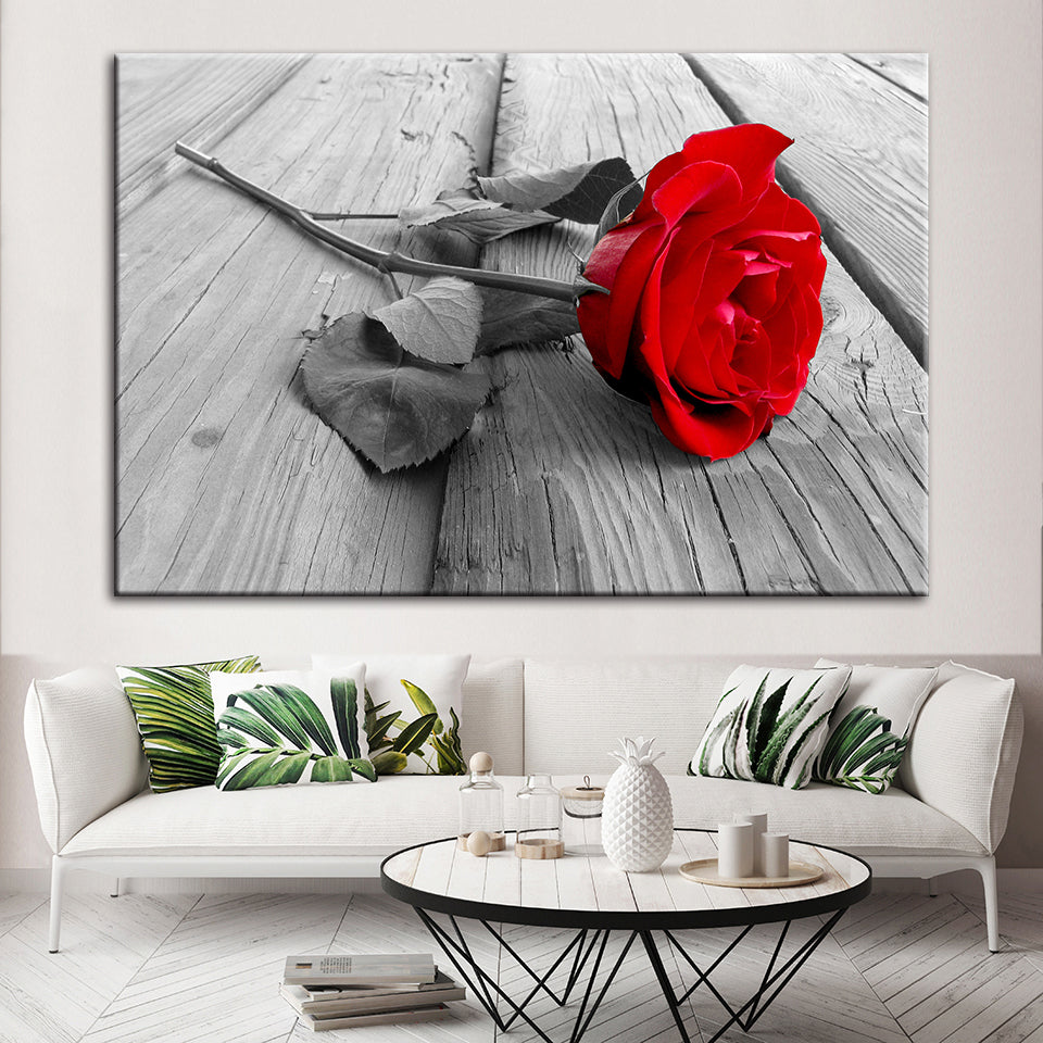 Lonely Rose - Canvas Wall Art Painting
