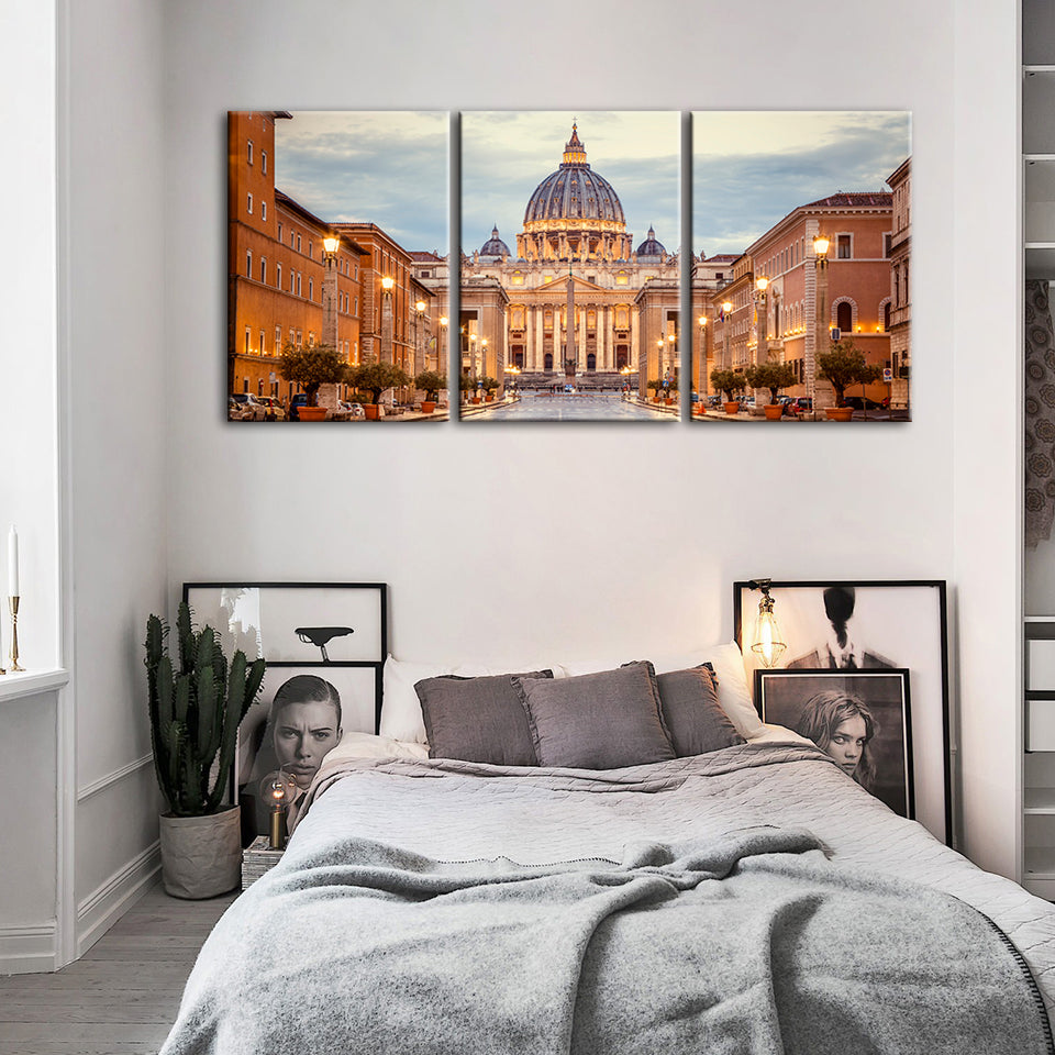 Fresh Palace 3 Piece - Canvas Wall Art Painting