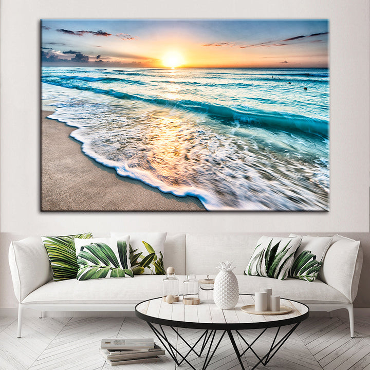 Sunny Florida Beach - Canvas Wall Art Painting