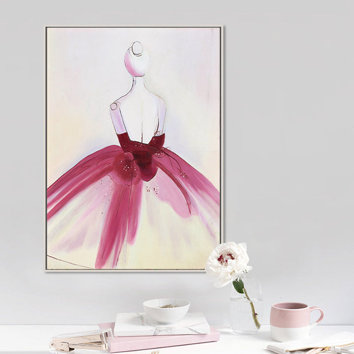 Watercolor Beautiful Dress - Canvas Wall Art Painting