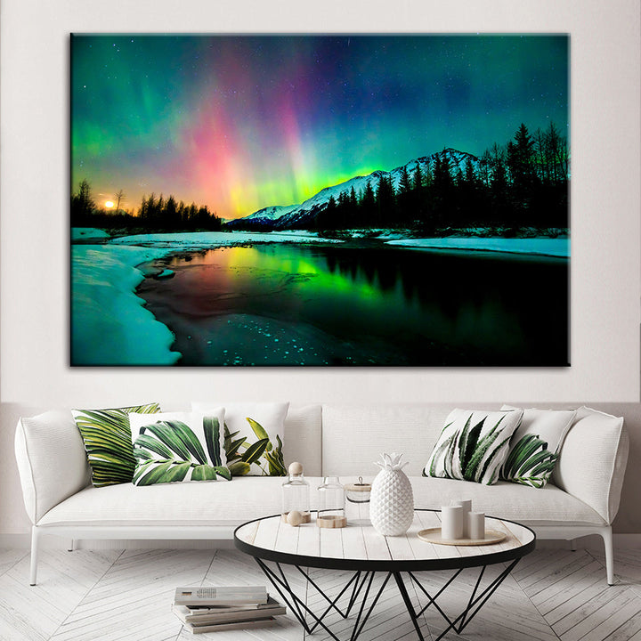 Ireland's Aurora - Canvas Wall Art Painting