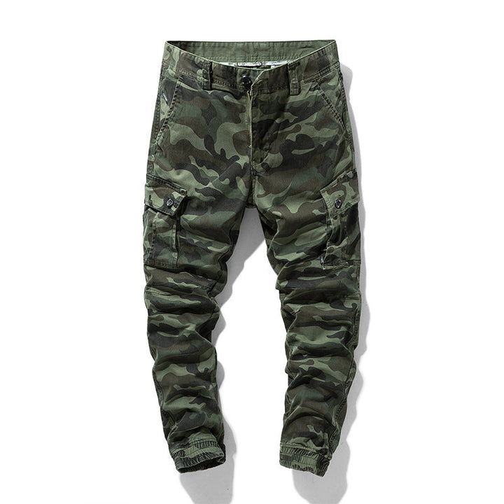 Herren Camouflage‑Cargo‑Jogger mit verstärkten Kniepartien und elastischem Knöchelabschluss Mune Fashion