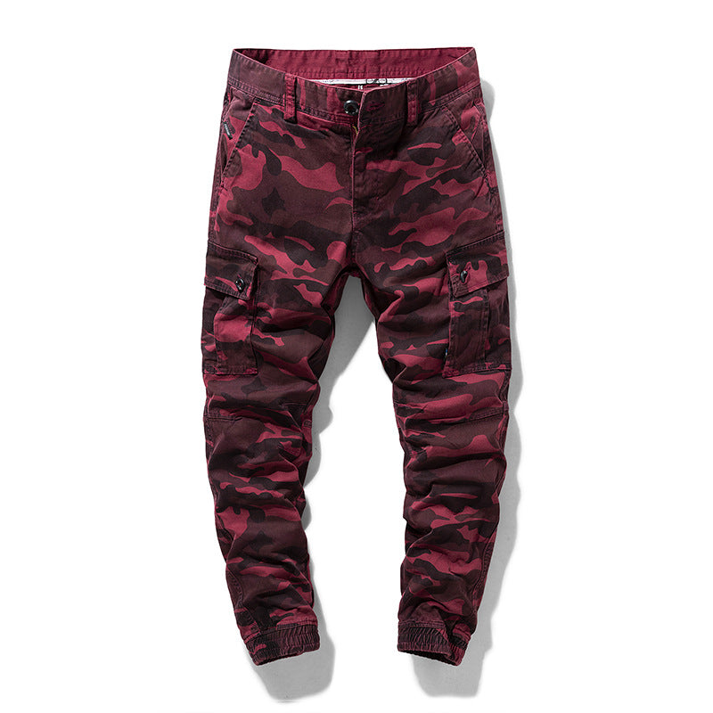 Herren Camouflage‑Cargo‑Jogger mit verstärkten Kniepartien und elastischem Knöchelabschluss Mune Fashion