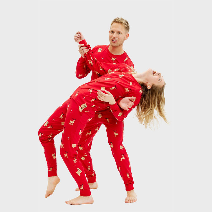 Mune | Elegant red Christmas pajamas Women's