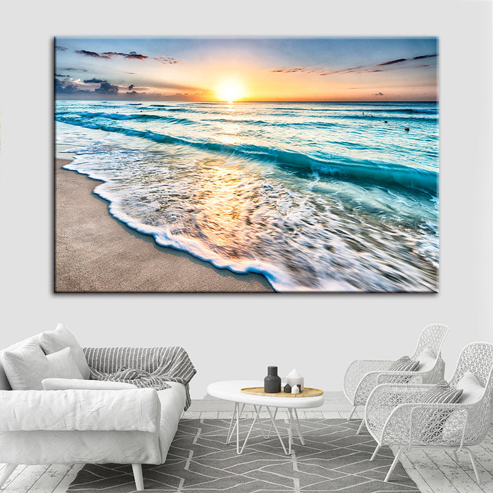 Sunny Florida Beach - Canvas Wall Art Painting