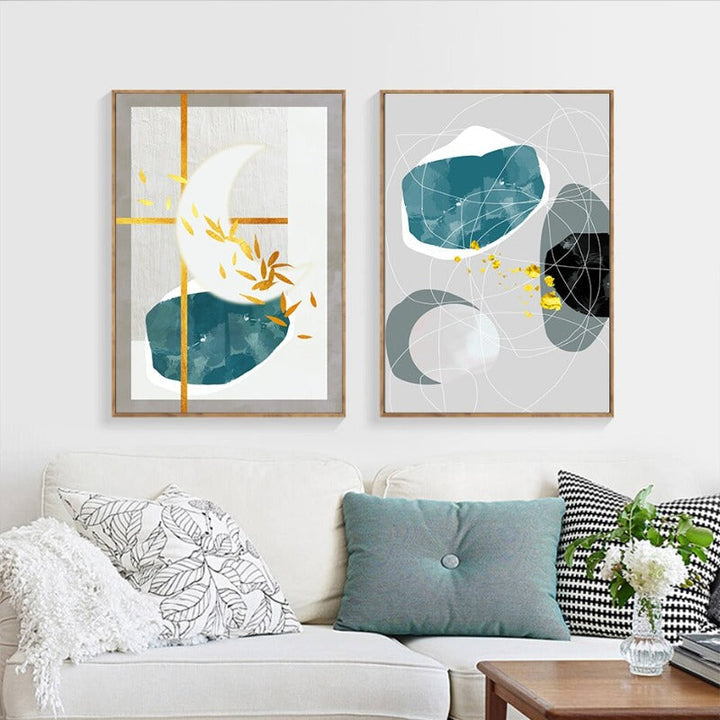 Geometric Colorful Designs - Canvas Wall Art Painting
