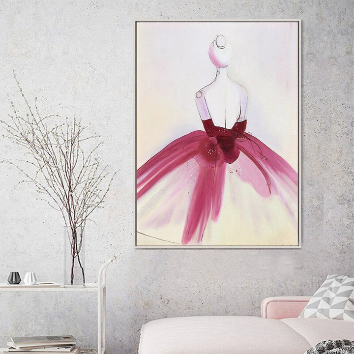 Watercolor Beautiful Dress - Canvas Wall Art Painting