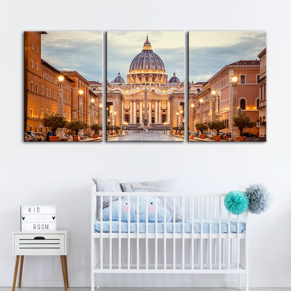 Fresh Palace 3 Piece - Canvas Wall Art Painting