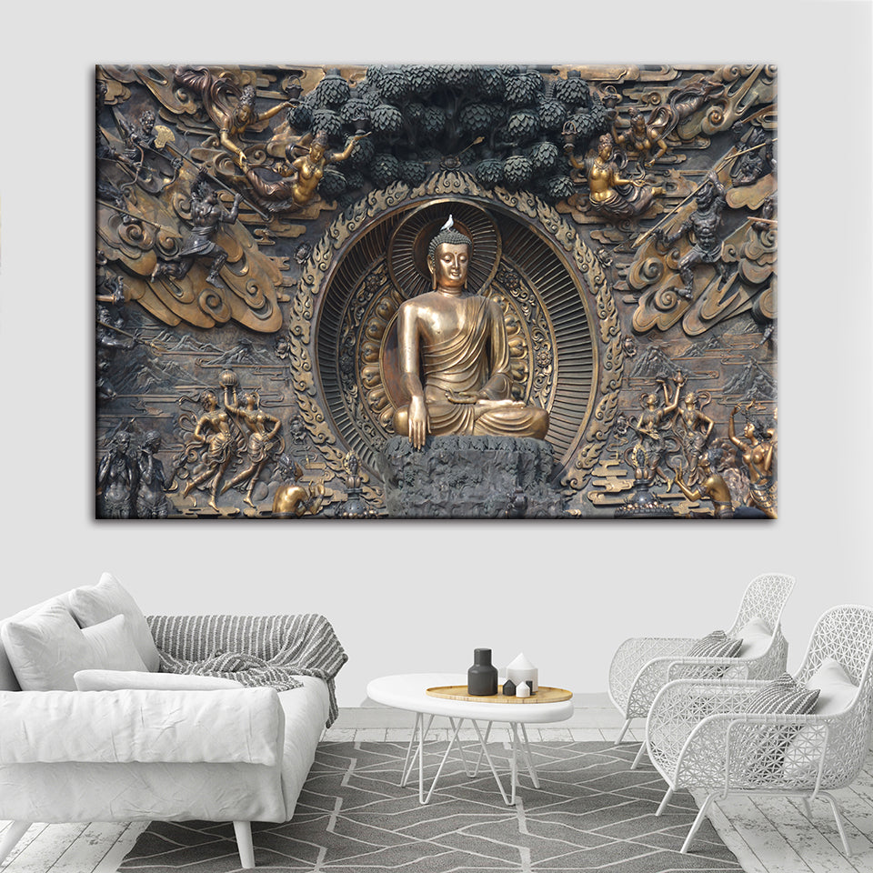 Mahavira Peaceful - Canvas Wall Art Painting