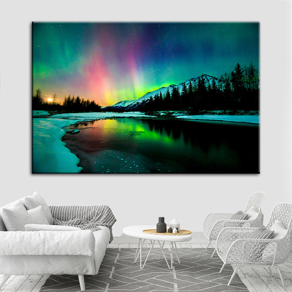Ireland's Aurora - Canvas Wall Art Painting