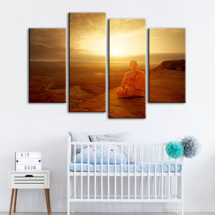 Warm Morning 4 Piece - Canvas Wall Art Painting