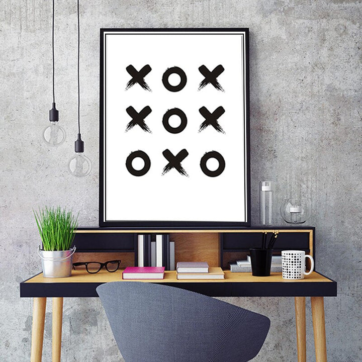Tic Tac Toe - Canvas Wall Art Painting