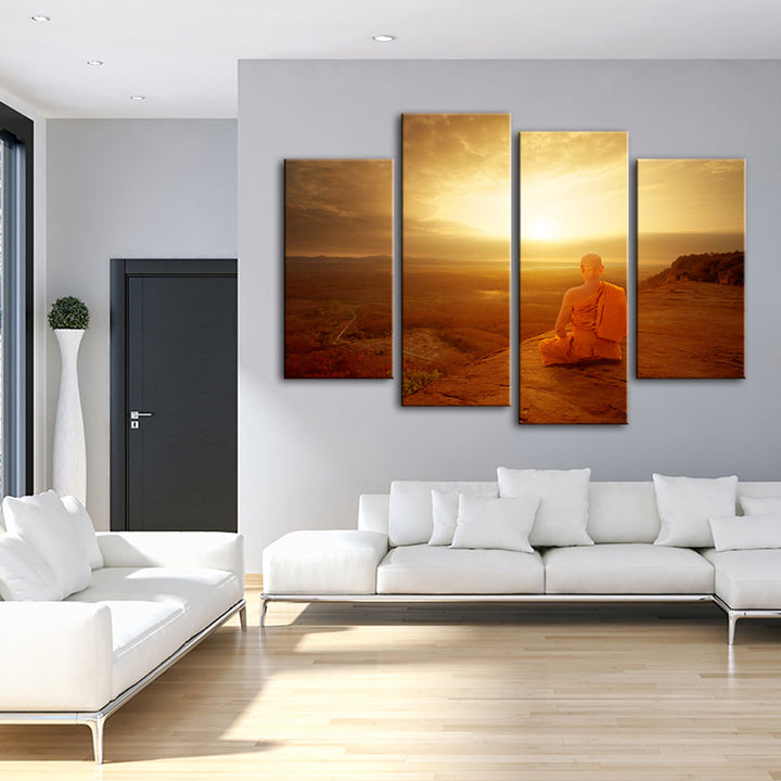 Warm Morning 4 Piece - Canvas Wall Art Painting