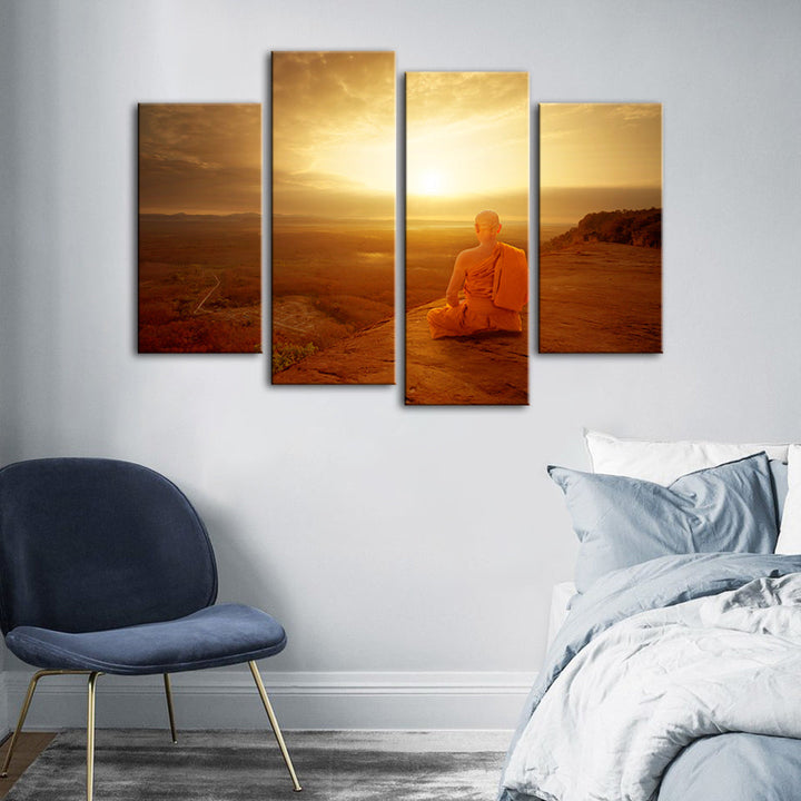 Warm Morning 4 Piece - Canvas Wall Art Painting