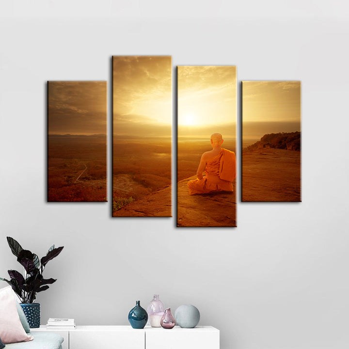 Warm Morning 4 Piece - Canvas Wall Art Painting
