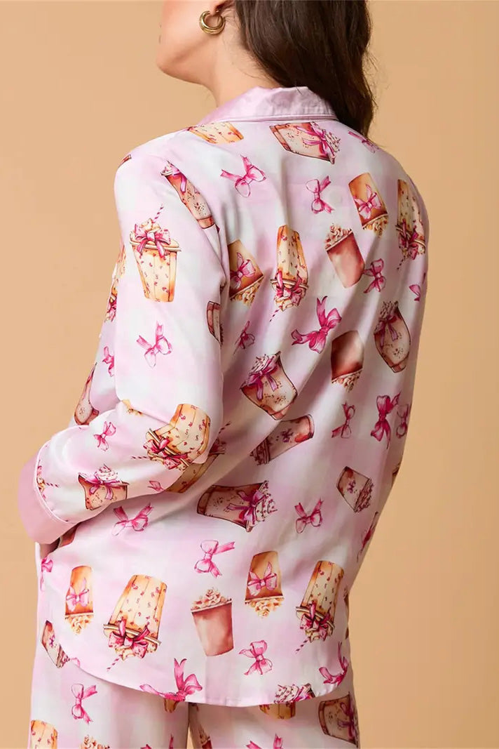 Festive Striped Pajama Set