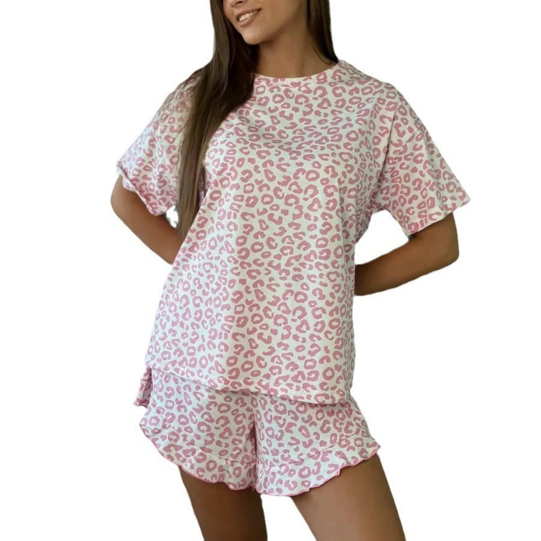 Leopard Print Pajama Set