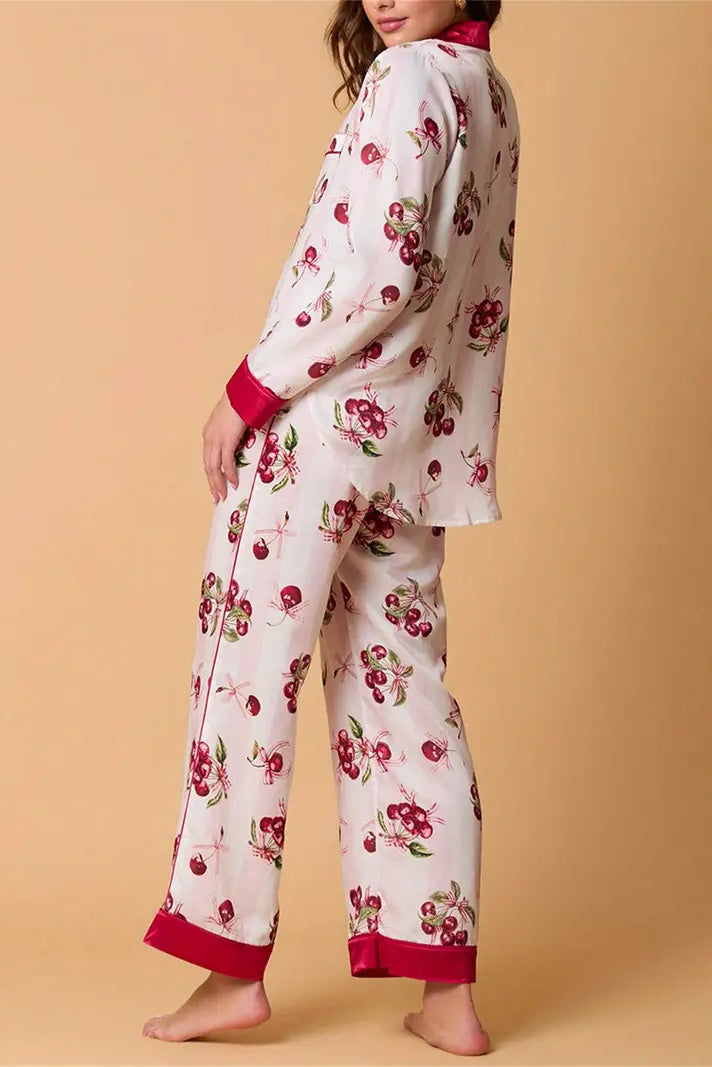 Festive Striped Pajama Set