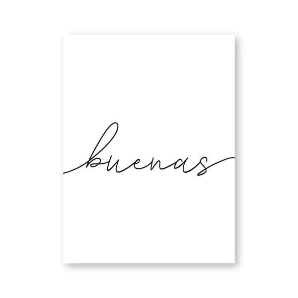Buenas Noches Good Night Spanish Quotes Post Simple Black White Quotations Wall Art Fine Art Canvas Prints Minimalist Nordic Pictures For Bedroom
