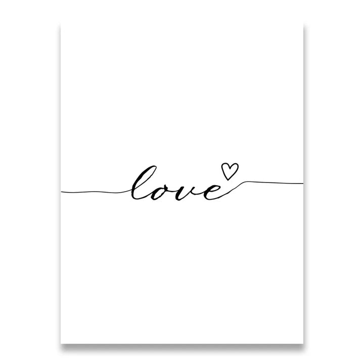 Daily Inspiration Words Wall Art Fine Art Canvas Prints Love Smile Sweet Dreams Quotations Posters Black White Pictures For Living Room Bedroom Art Decor