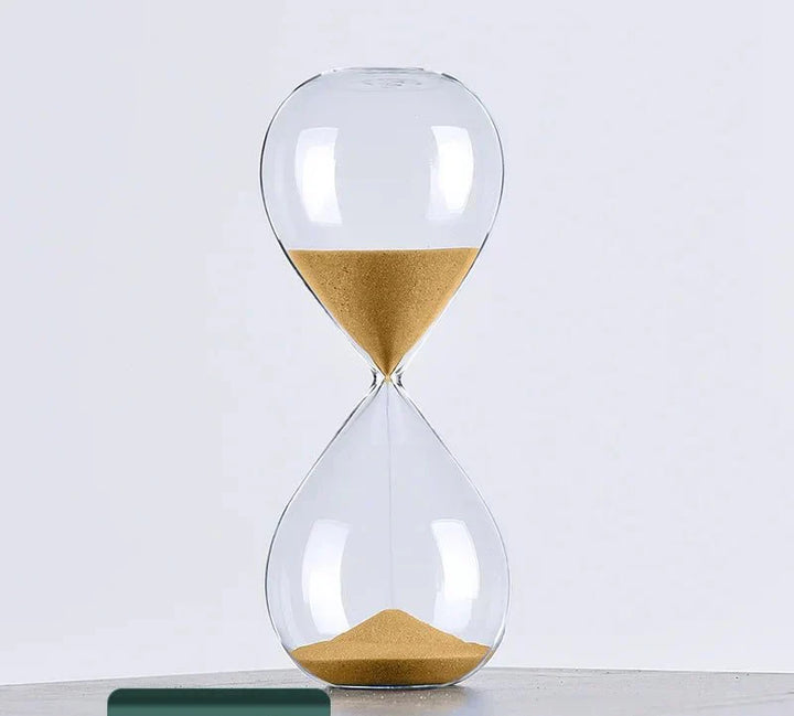 Glass Sand Timer | Stylish Decoration with 5/10/30/60 Minutes Indication
