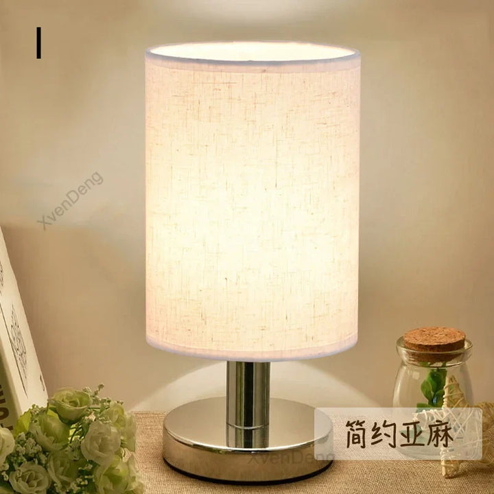 Modern Iron Table Lamp LED Cloth Nordic Desk Light - Perfect for Living Room, Bedroom, Bedside, Study, and Home Decor Lighting Fixtures