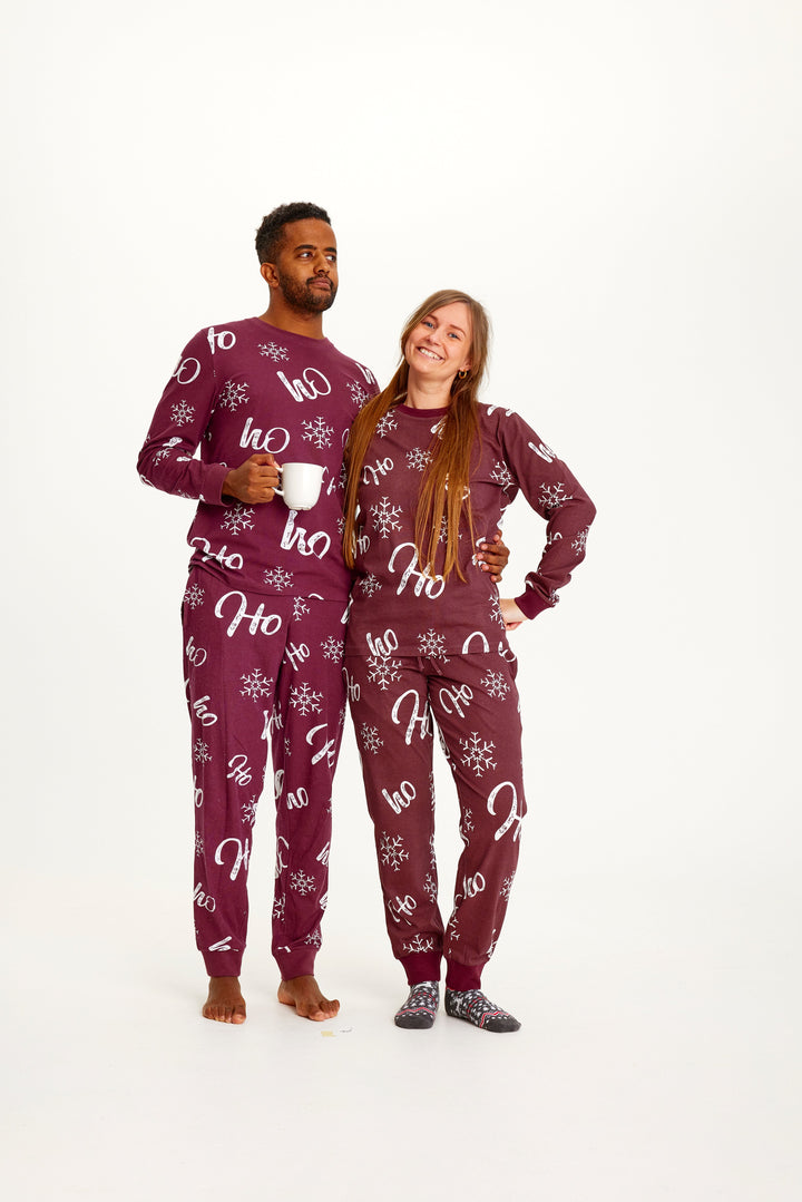 HO HO HO Christmas Pajamas Men