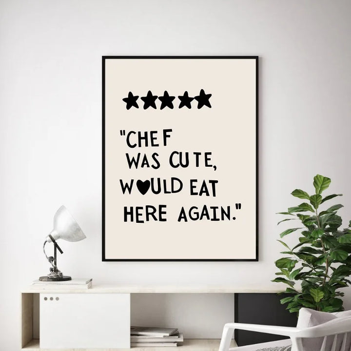 Kitchen Cooking Love Quotes Wall Art Fine Art Canvas Prints Minimalist Modern Typographic Posters Pictures For Kitchen Dining Room Cafe Art Decor