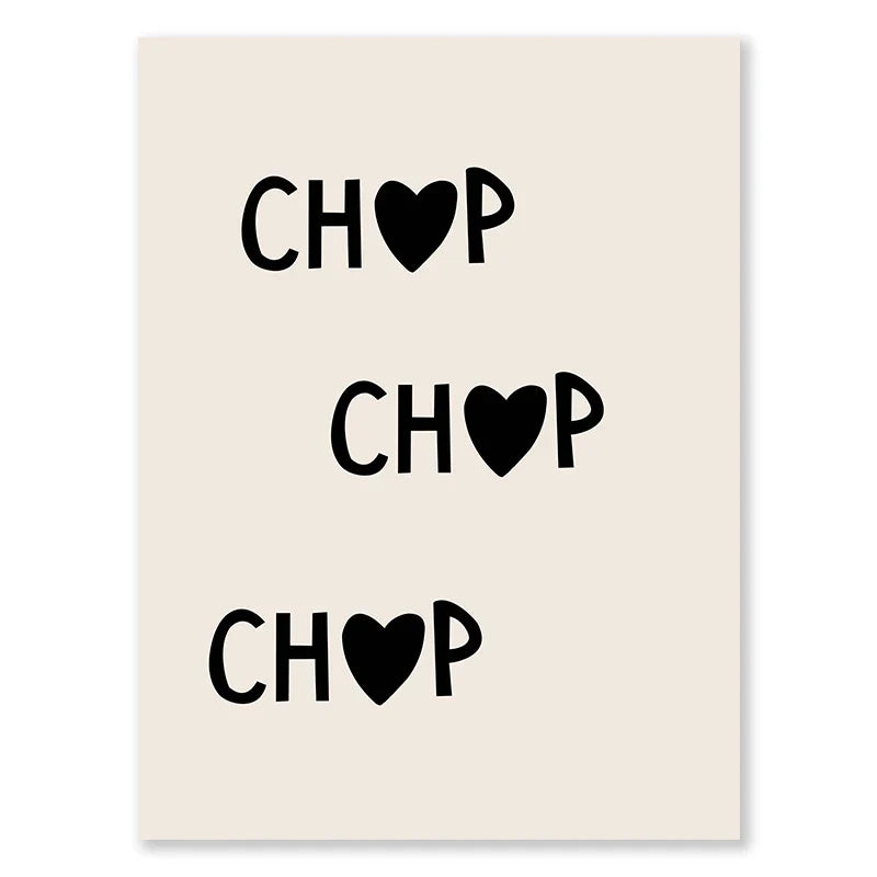 Kitchen Cooking Love Quotes Wall Art Fine Art Canvas Prints Minimalist Modern Typographic Posters Pictures For Kitchen Dining Room Cafe Art Decor