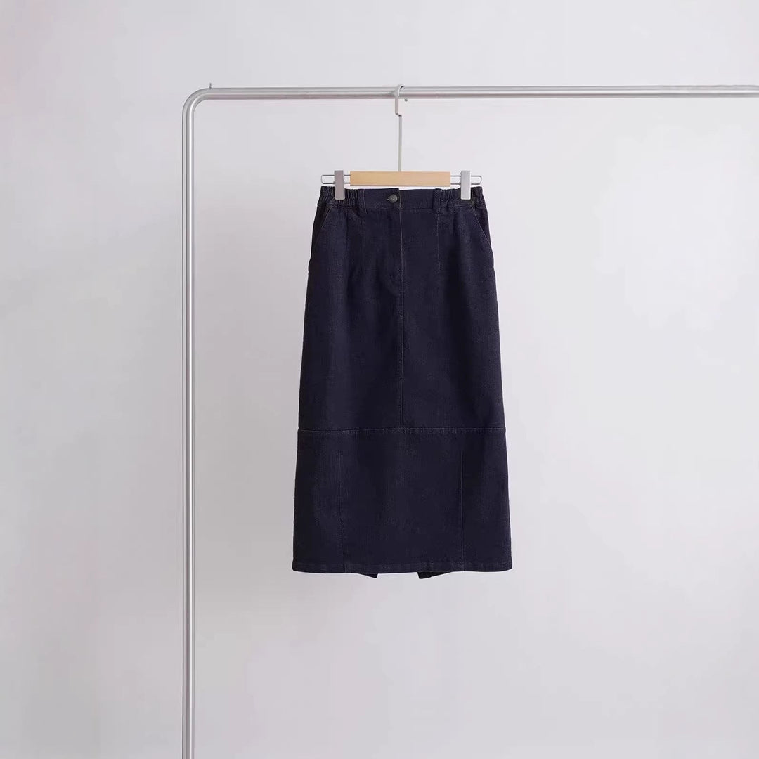 Women Elegant Cut Midi Skirt Mune Fashion