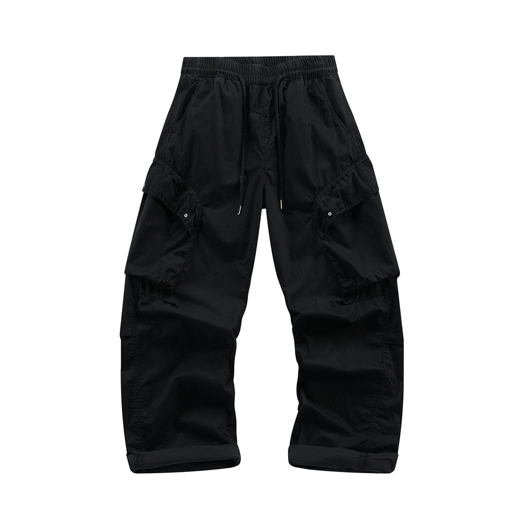 Herren Leichte Cargo-Jogginghose mit Elastikbund, Kordelzug und Mehrzwecktaschen Mune Fashion