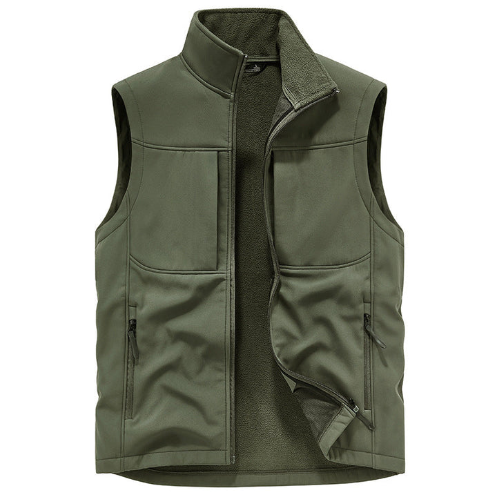 Men's Functional Softshell Vest with Fleece Lining and Windproof Membrane Mune Fashion