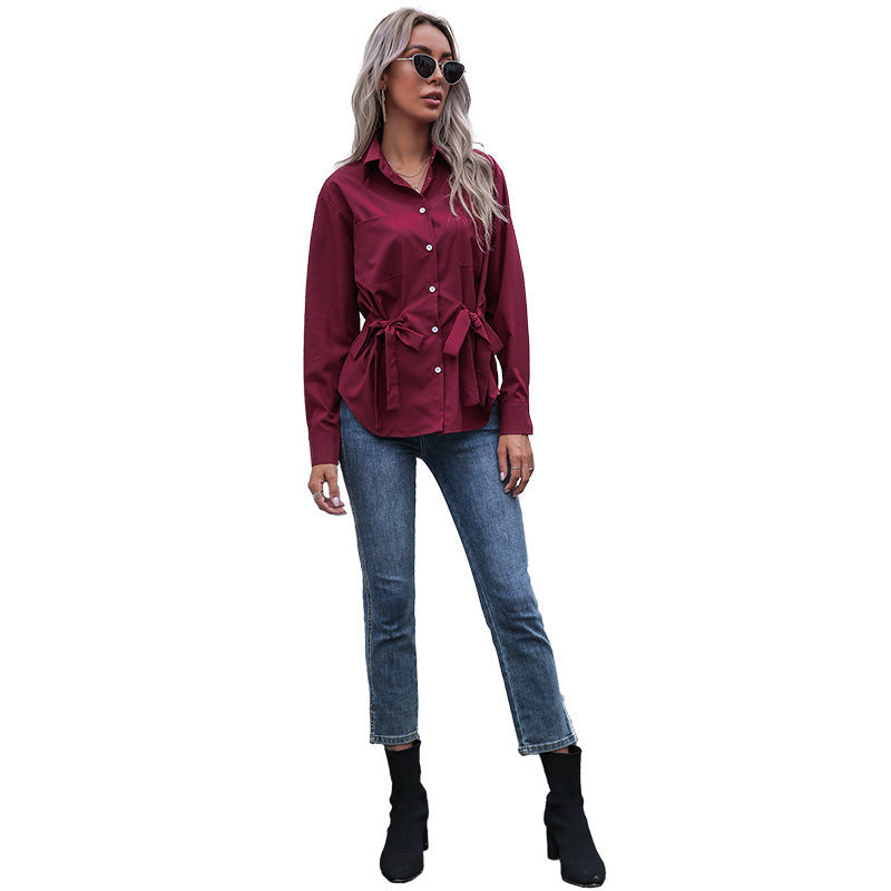 Women Elegant Blouse with Tailoring Mune Fashion