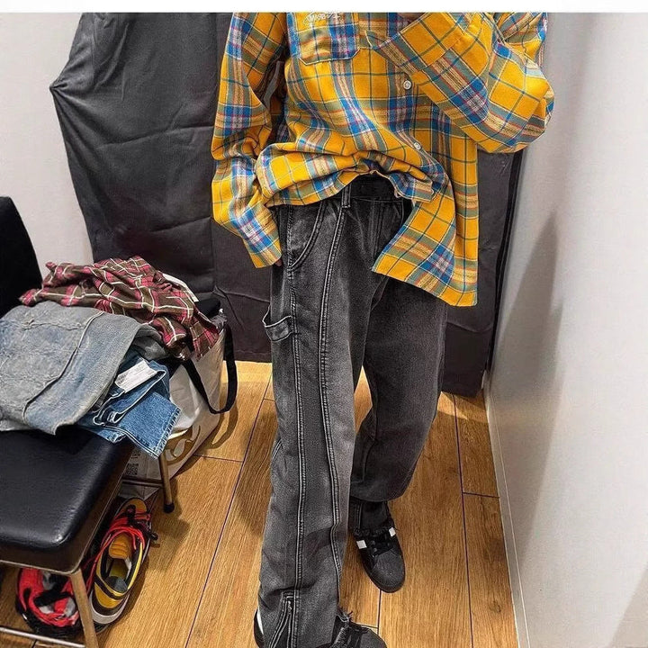 Men's Casual Cargo Jeans Mune Fashion