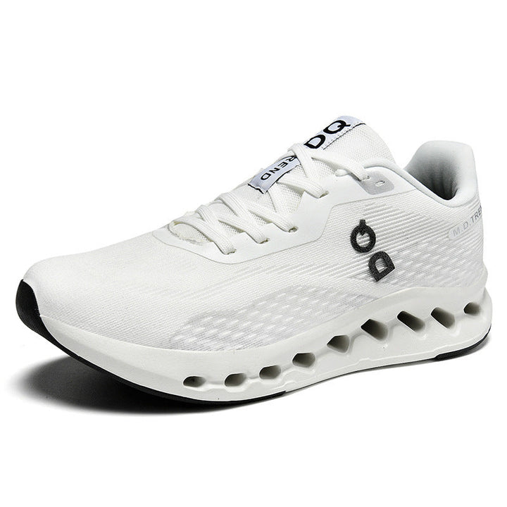 Men's trail-inspired comfort sneaker with ventilated hollow chamber cushioning and seamless knit upper Mune Fashion
