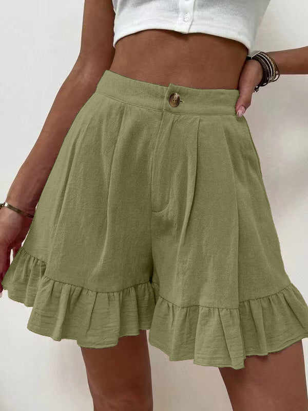 Elegant Ruffled Shorts for Women