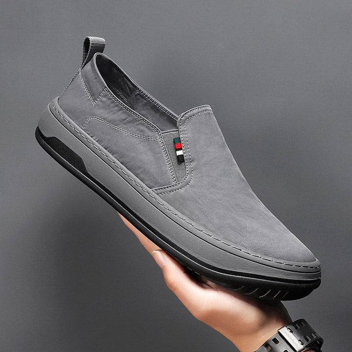 Men's Minimalist Slip-On City Sneaker made of microfiber with shock-absorbing comfort sole Mune Fashion