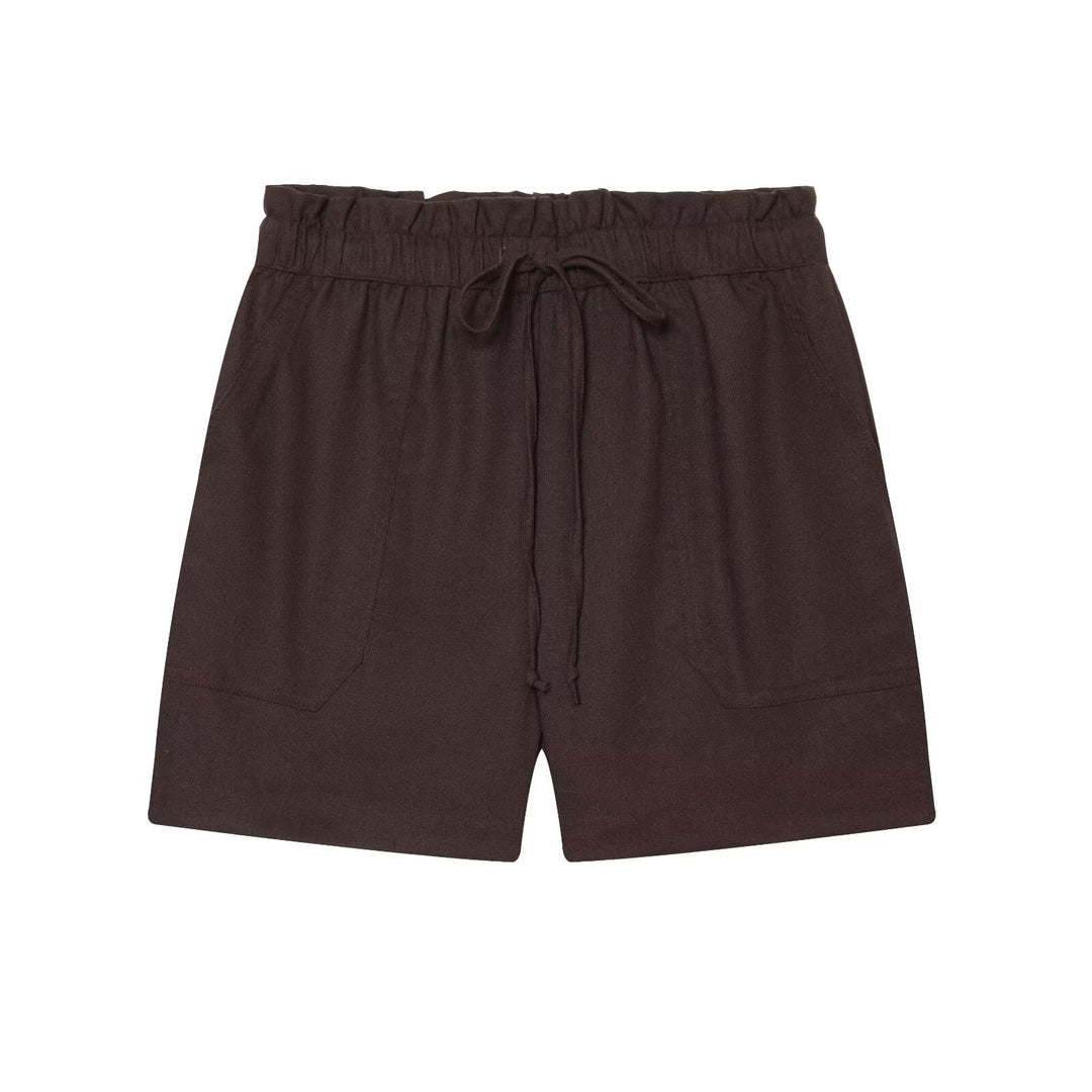 Comfortable Casual Shorts with Elastic Waist and Side Pockets
