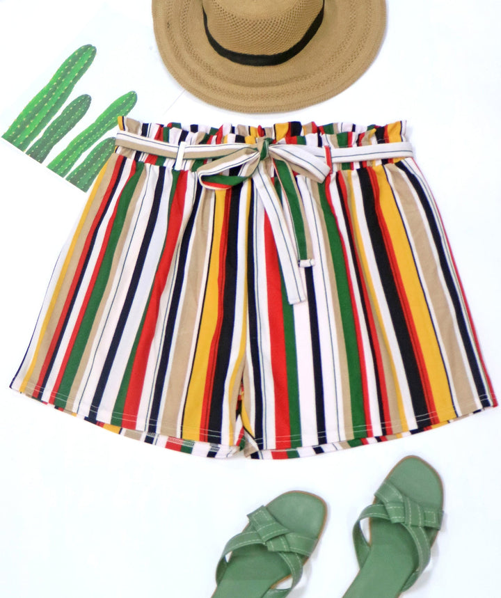 Women's Striped Summer Shorts