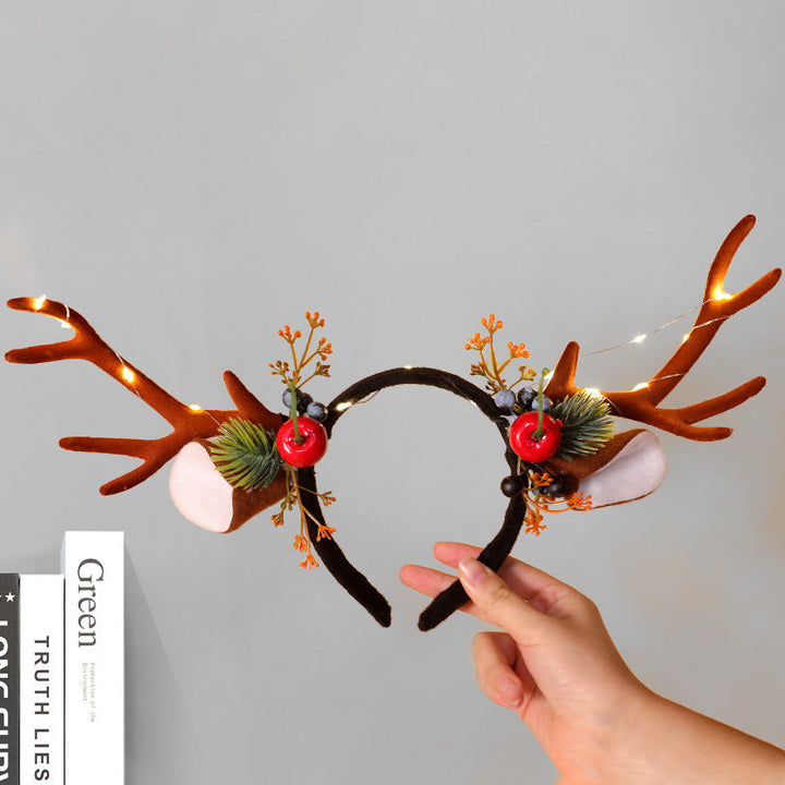 Festive Reindeer Antler Headband