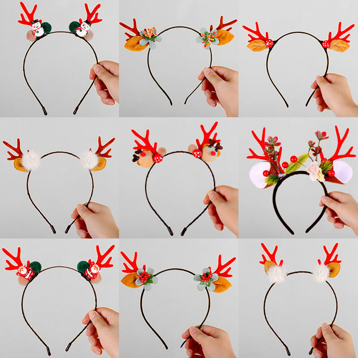Festive Reindeer Antler Headband
