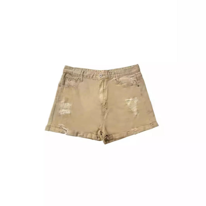 Fashionable Summer Shorts with Distressed Details
