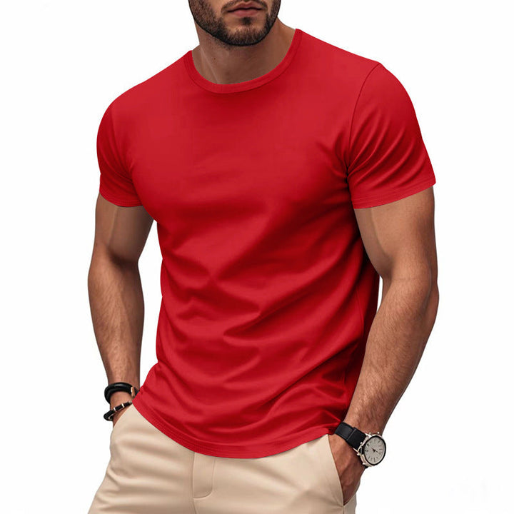 Men's lightweight short sleeve functional shirt with round neck, quick-drying stretch fabric and flat seams Mune Fashion