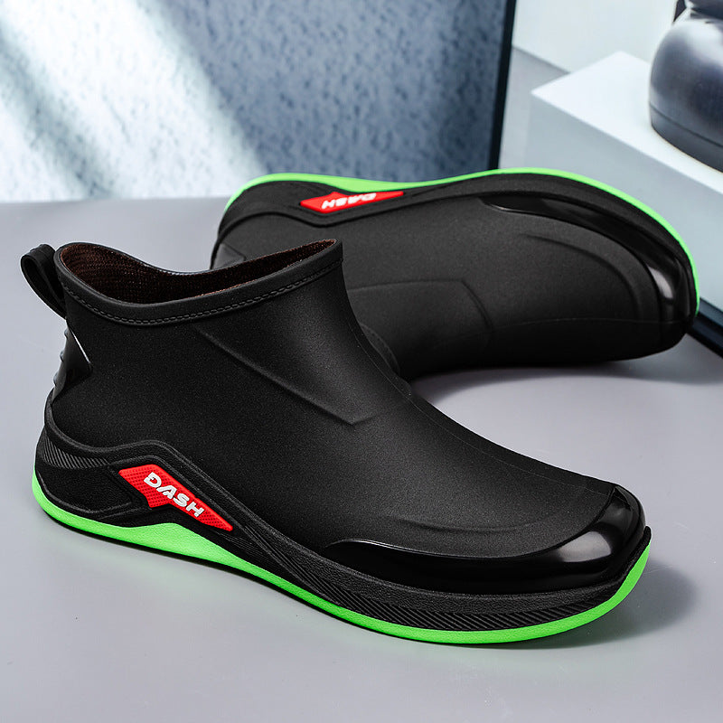 Men's waterproof insulated ankle boots with non-slip tread sole Mune Fashion