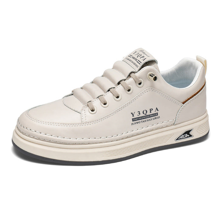 Men's Low-Top City Sneaker made of synthetic leather with thick comfort sole and discreet logo embossing Mune Fashion